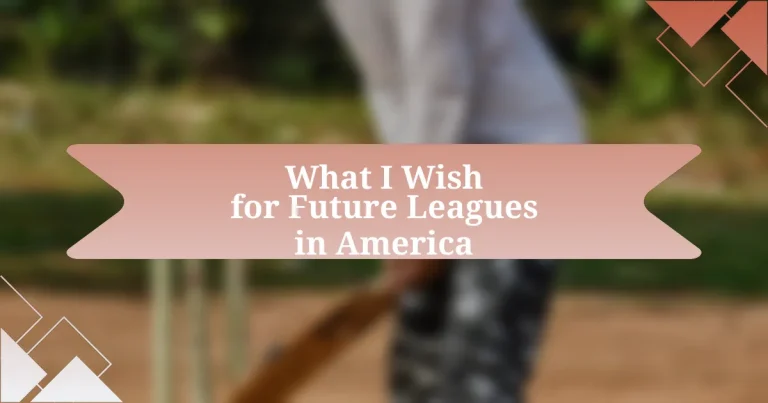 What I Wish for Future Leagues in America